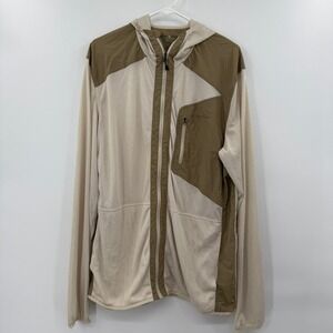 ExOfficio BugsAway Sandfly Hooded Mesh Jacket W/InsectShield Mens Sz XL  Khaki